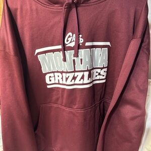 Logo Athletic Burgundy Montana Grizzlies Hoodie